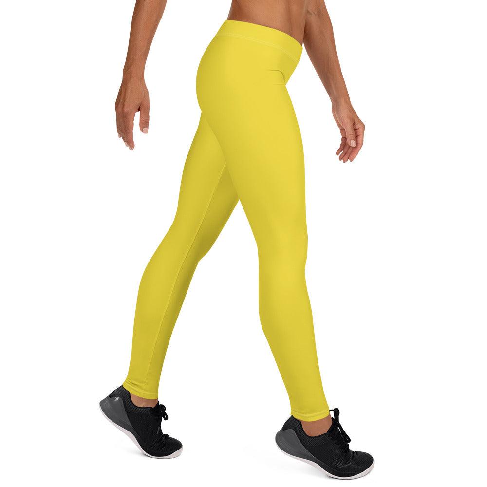Inela Dream Yellow Mid-Rise Leggings - Blissfully Brand