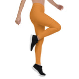 Pinsa Orange Mid-Rise Leggings