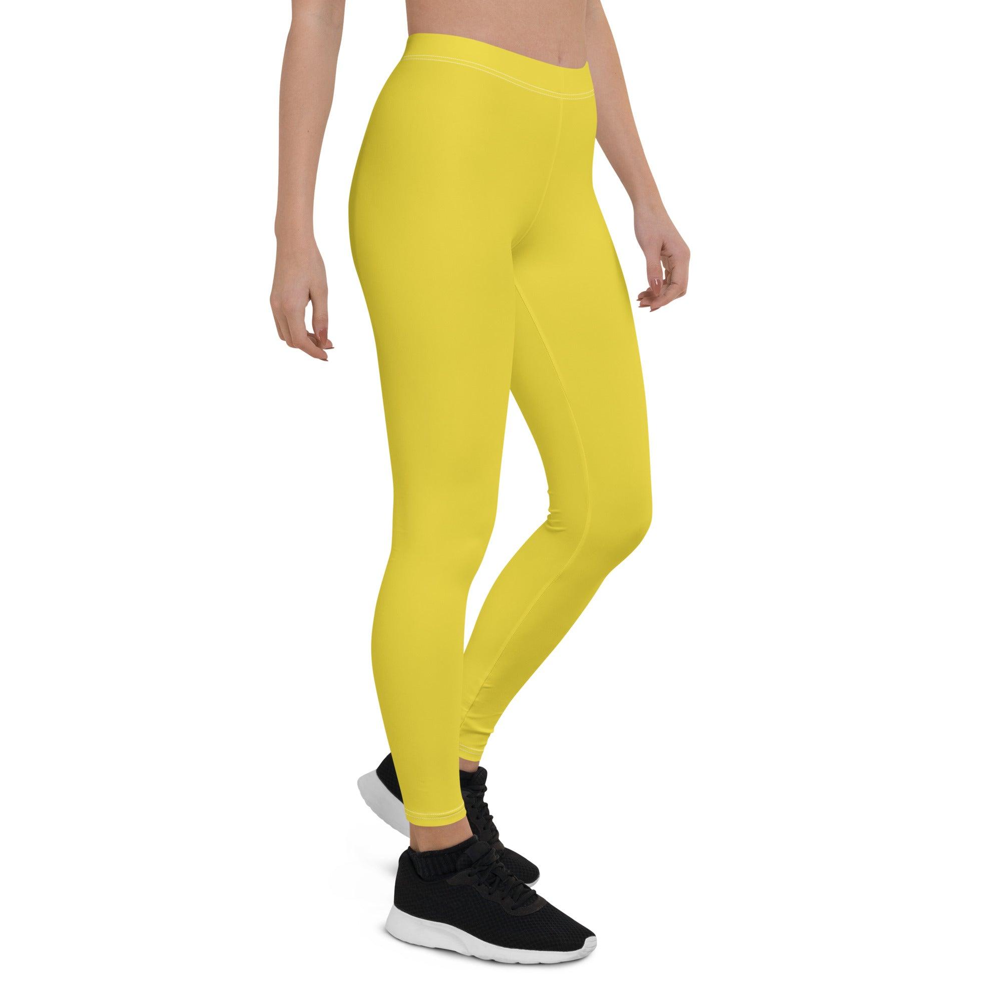 Inela Dream Yellow Mid-Rise Leggings - Blissfully Brand