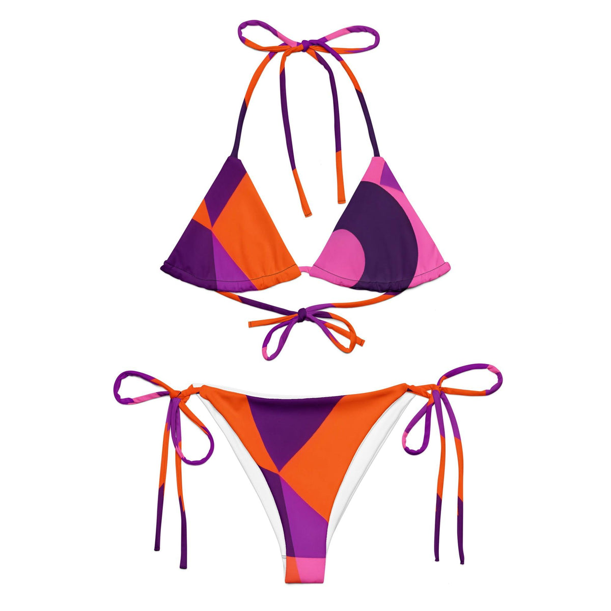Flight 239 Triangle Tie Halter Bikini Set - Airline Series - Blissfully Brand