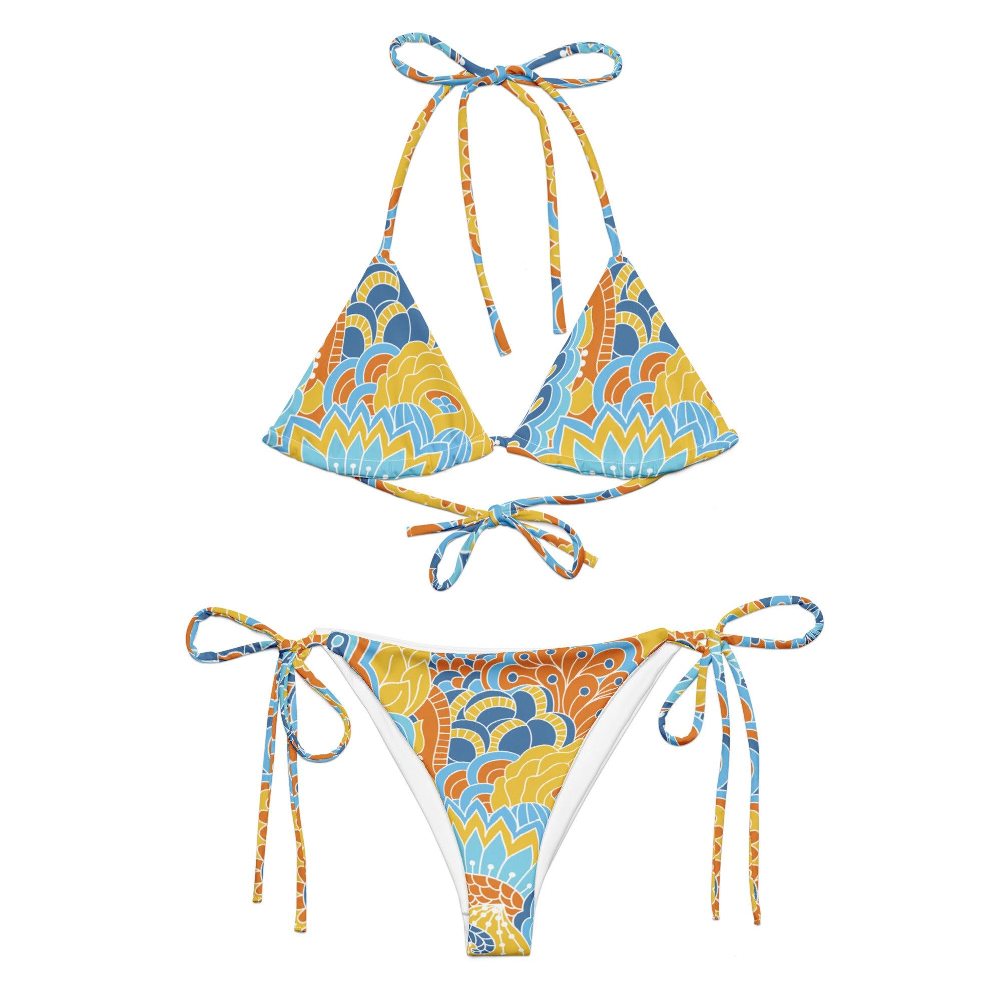 Pinsa Triangle Tie Halter Bikini Set - Blissfully Brand