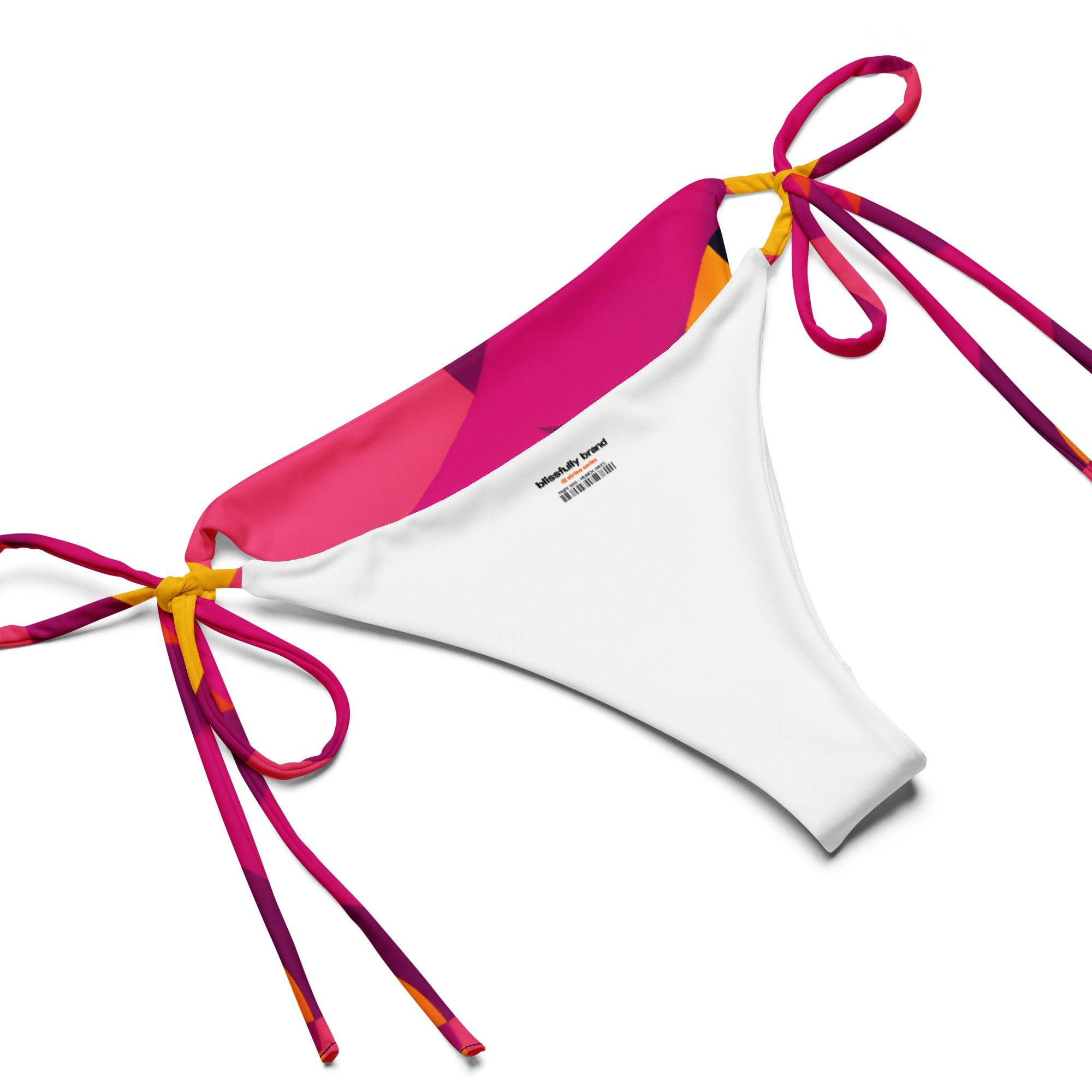 Flight 929 Triangle Tie Halter Bikini Set - Airline Series - Blissfully Brand