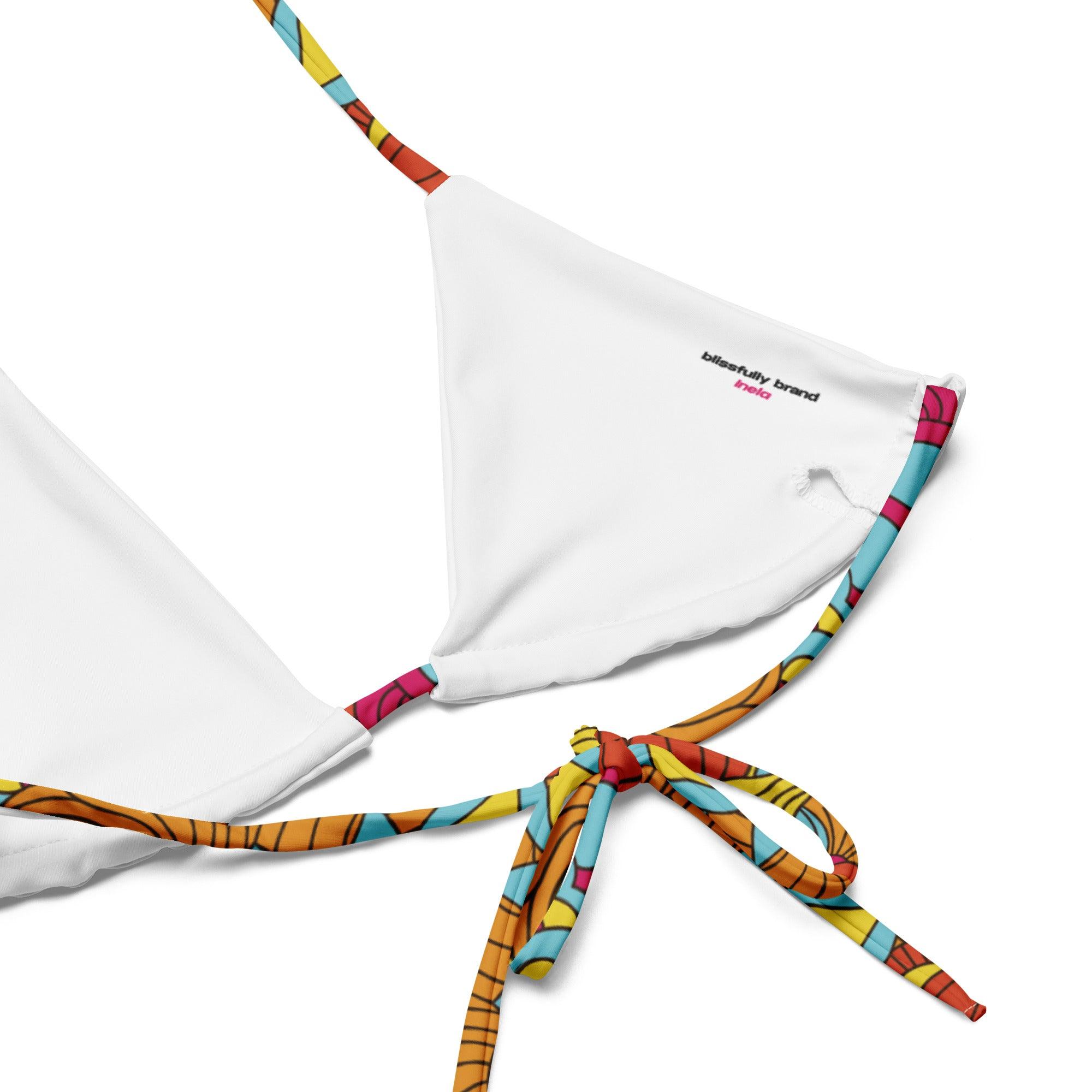 Inela Triangle Tie Halter Bikini Set - Blissfully Brand