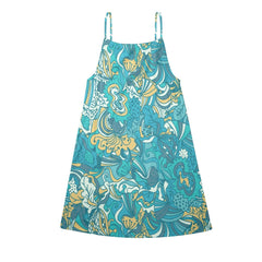 Masu Drawstring Neck Sleeveless Dress