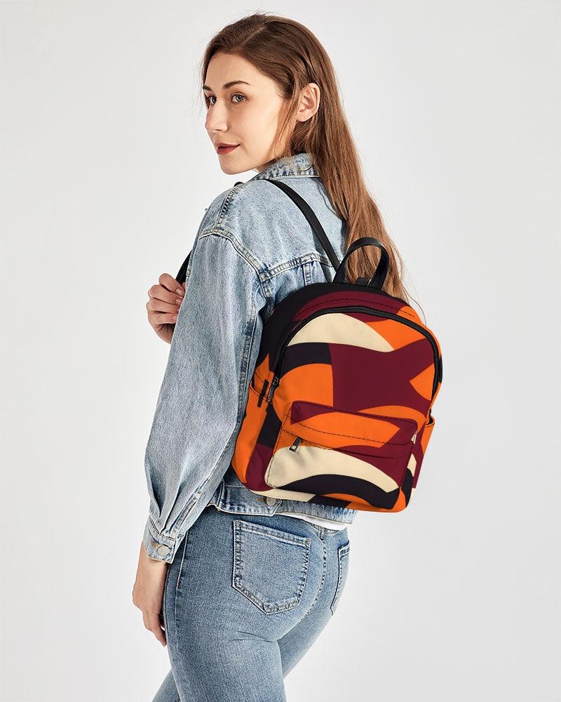 Copenhagen Print Mini Canvas Backpack - Airline Series