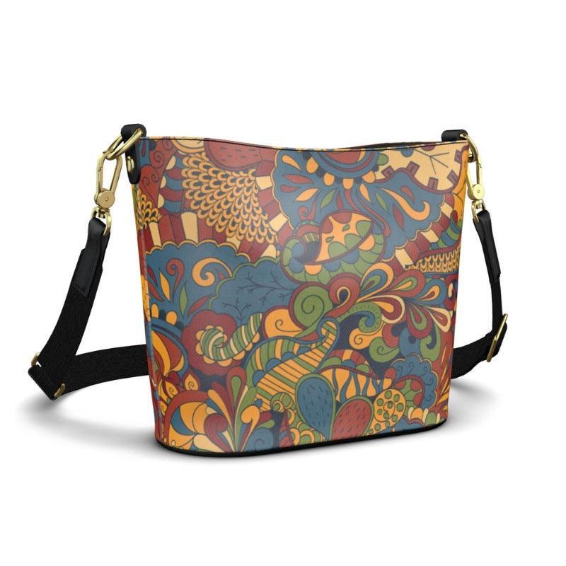 Ebisa Larger Leather Bucket Tote - Blissfully Brand