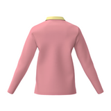 Piki Pink Classic Fit Long Sleeve Fleece Lined Polo