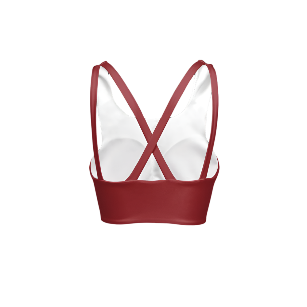 Serena Red Racerback Eco Groove Sports Bra