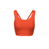 Serena Orange Racerback Eco Groove Sports Bra