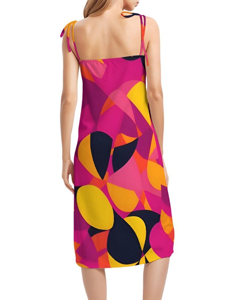 Flight 929 Tie Strap Split Midi Dress - Airline Series - Blissfully Brand