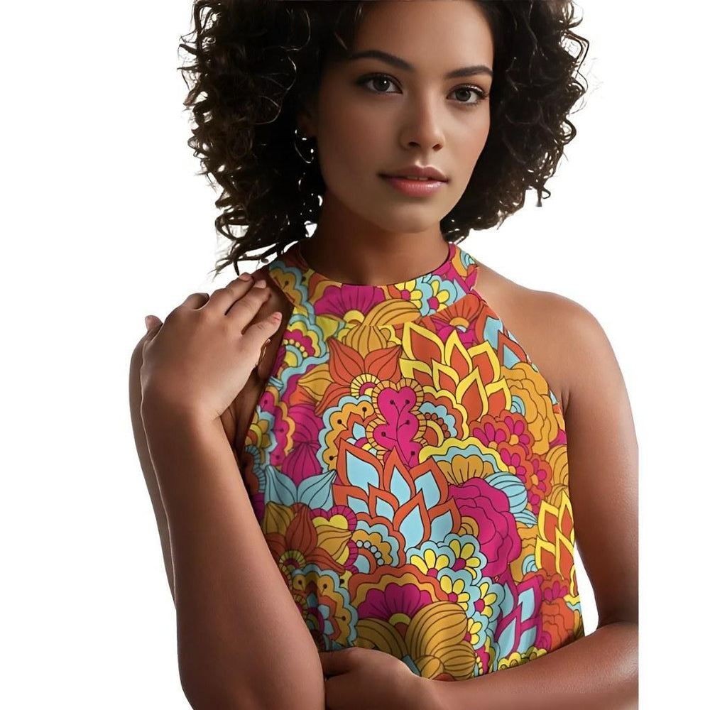 Inela Halter Flare Dress - Blissfully Brand