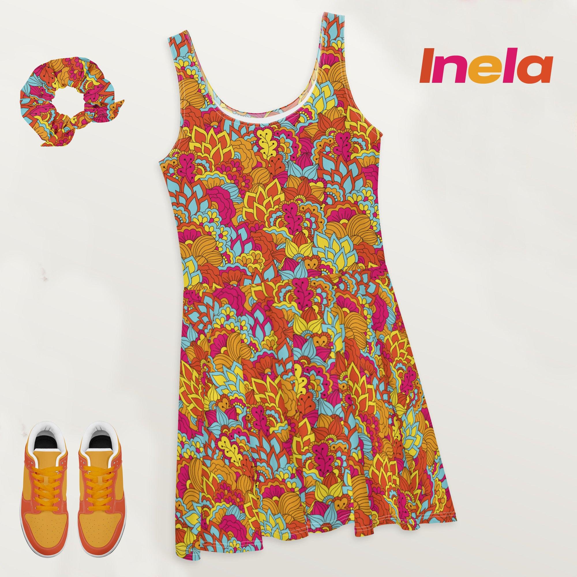 Inela Skater Mini Dress - Blissfully Brand