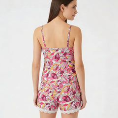 Perl Cami Lace Trim 2 Piece Lounge Wear Set