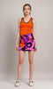 Tokyo Mini Stretch Denim Print Skirt - Airline Series