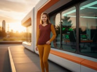 Renai Color Block V-neck Long Sleeve Tee
