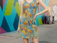 Pinsa Rib Knit V-Neck Dress