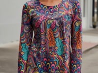 Juhla Long Sleeve Relaxed Flare Top