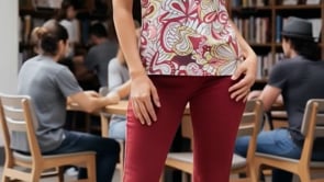 Piki Fitted Crew Neck Tee