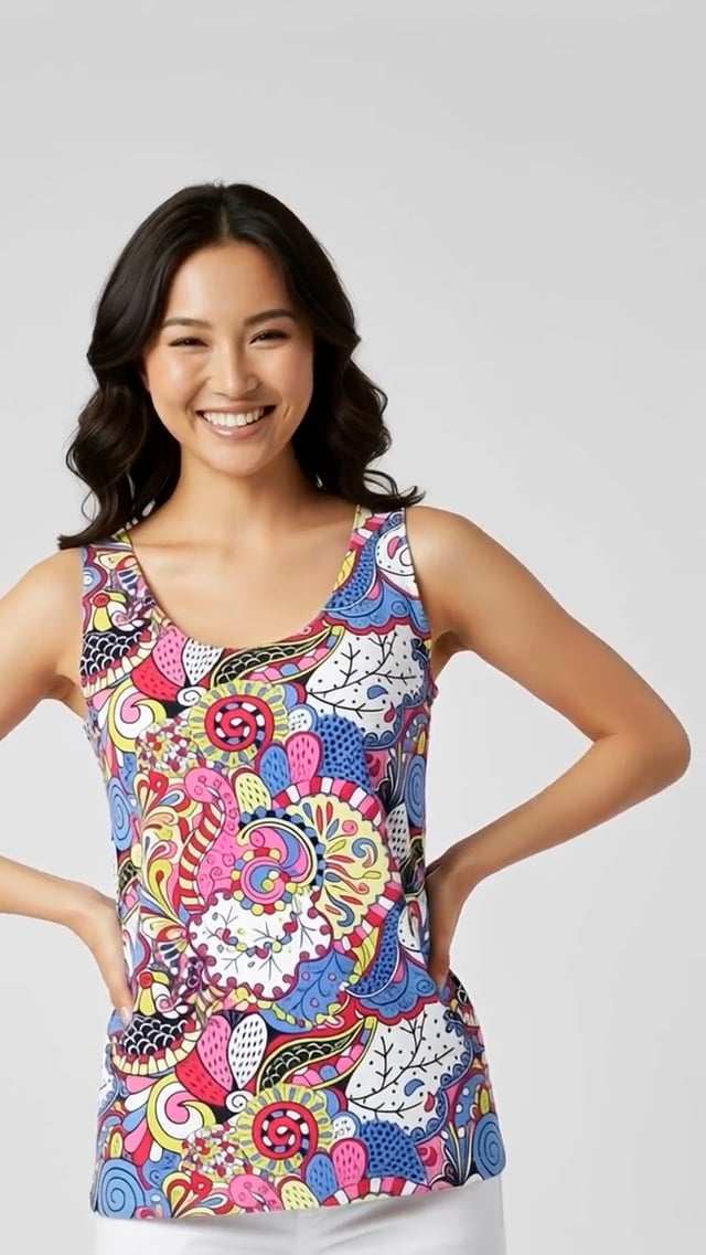 Sechia Round Neck Tank Top