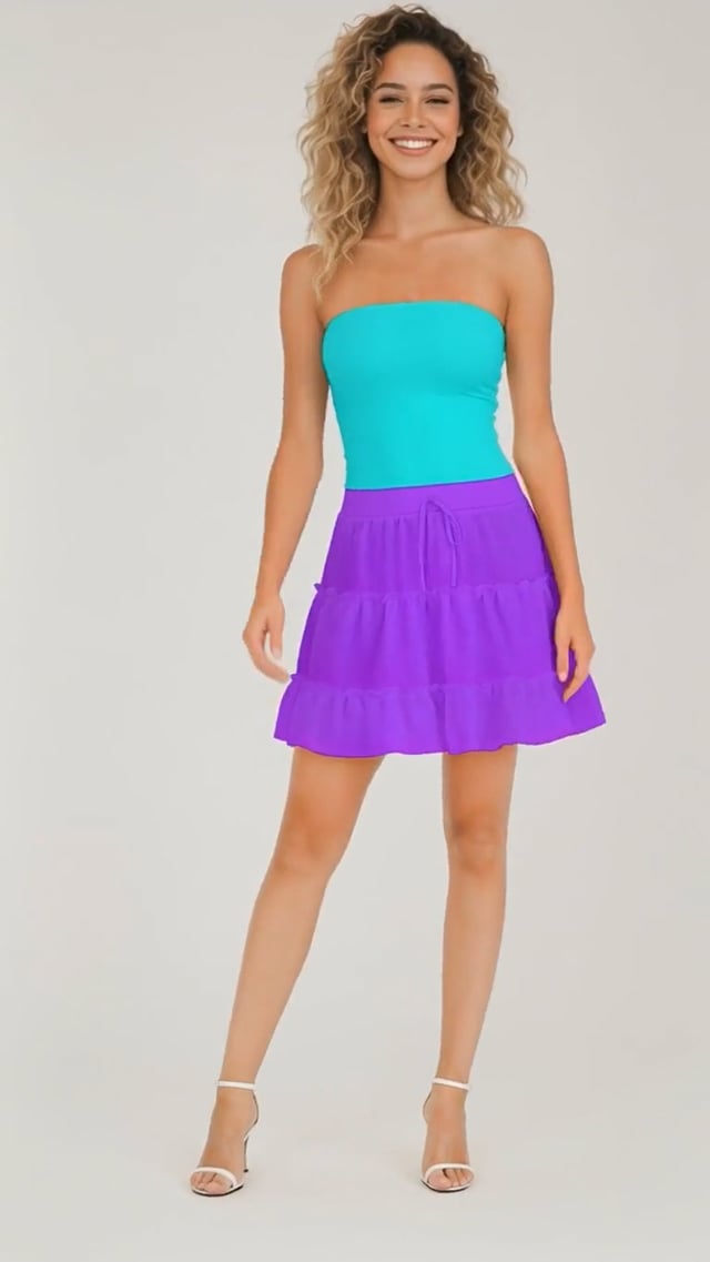 Aqua Strapless Tube Top - Core Essentials