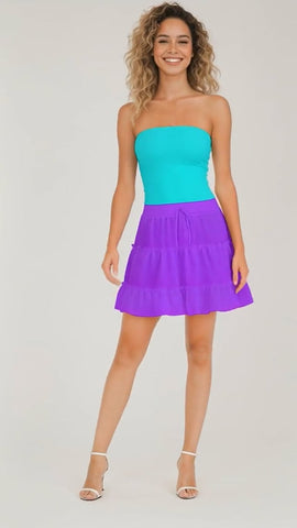 Aqua Strapless Tube Top - Core Essentials