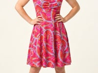 Palai Ruched Sweetheart Flare Dress