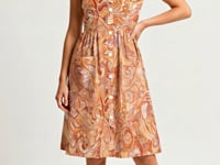 Mikani Sleeveless Pocket Babydoll Dress
