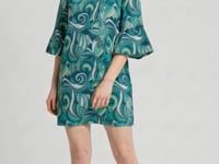 Mima 3/4 Bell Sleeve Loose Mini Dress