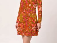 Mina Square Neck Mini Swing Dress