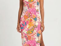 Sameri Strapless Split-Leg Maxi Dress