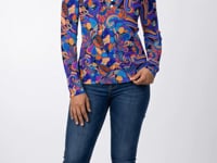 Jina Ribbed Long Sleeve Henley Top