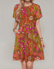 Mina Short Sleeve A-Line Dress with Pockets