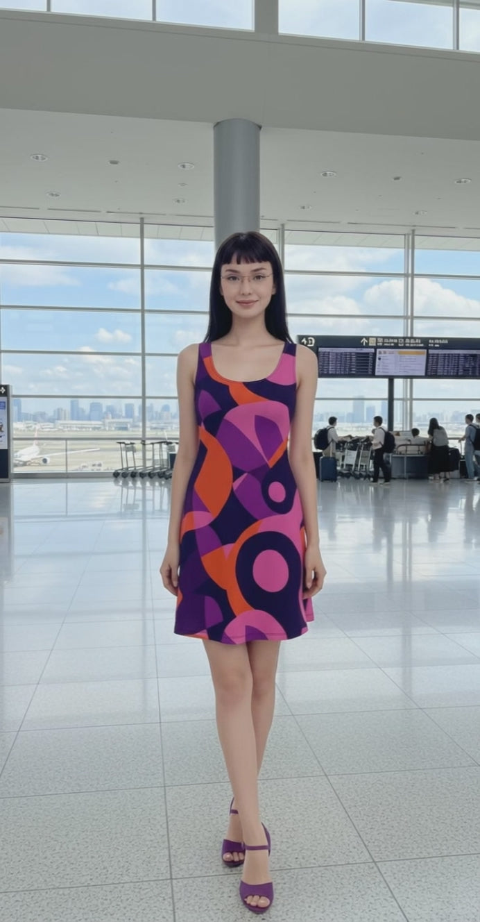 Tokyo Skater Dress - Airline Series
