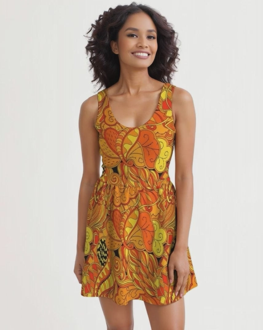 Mandra Scoop Skater Dress