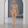 Mikani Fitted Long Sleeve Collared Jumpsuit