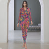 Lina Fitted Long Sleeve Collared Jumpsuit