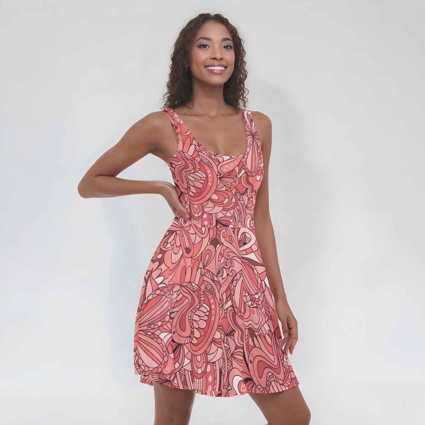 Citra Tank Vest Mini Dress With Pockets