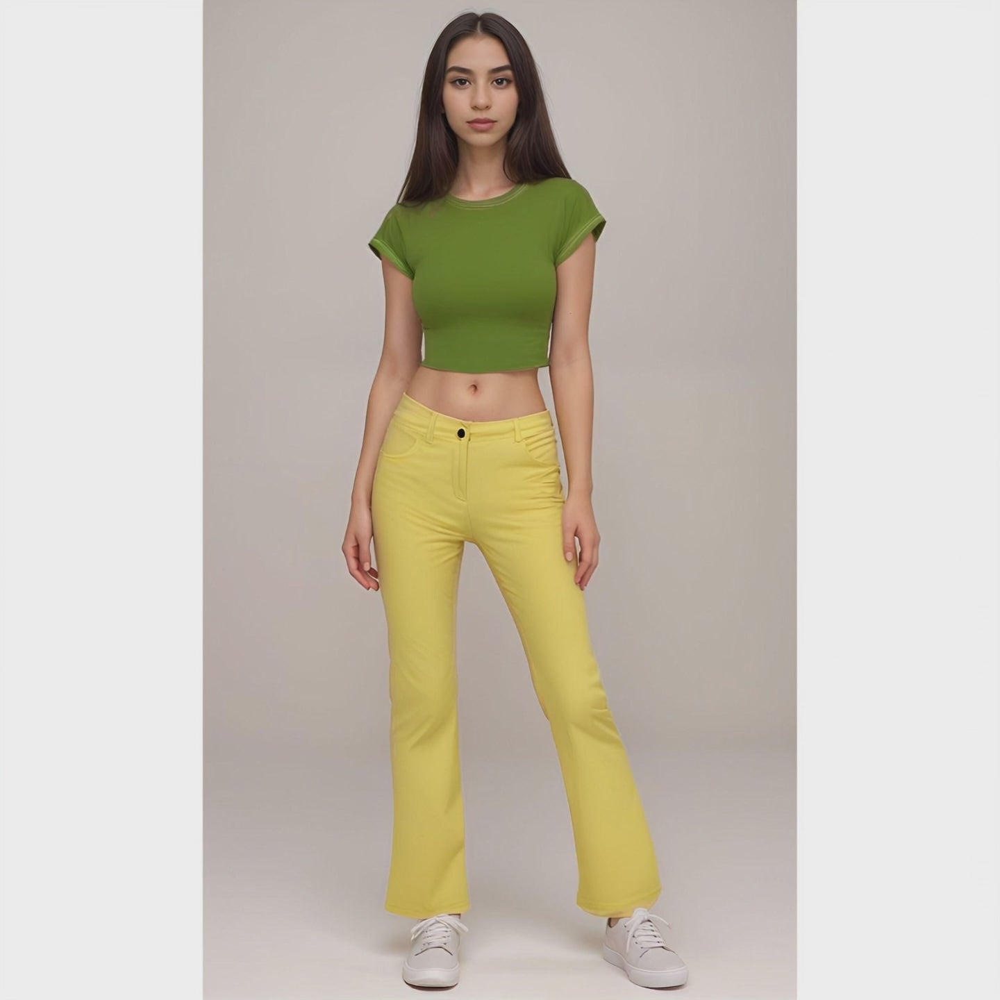Wanda Yellow Flare Pants