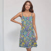 Cenala Drawstring Neck Sleeveless Dress
