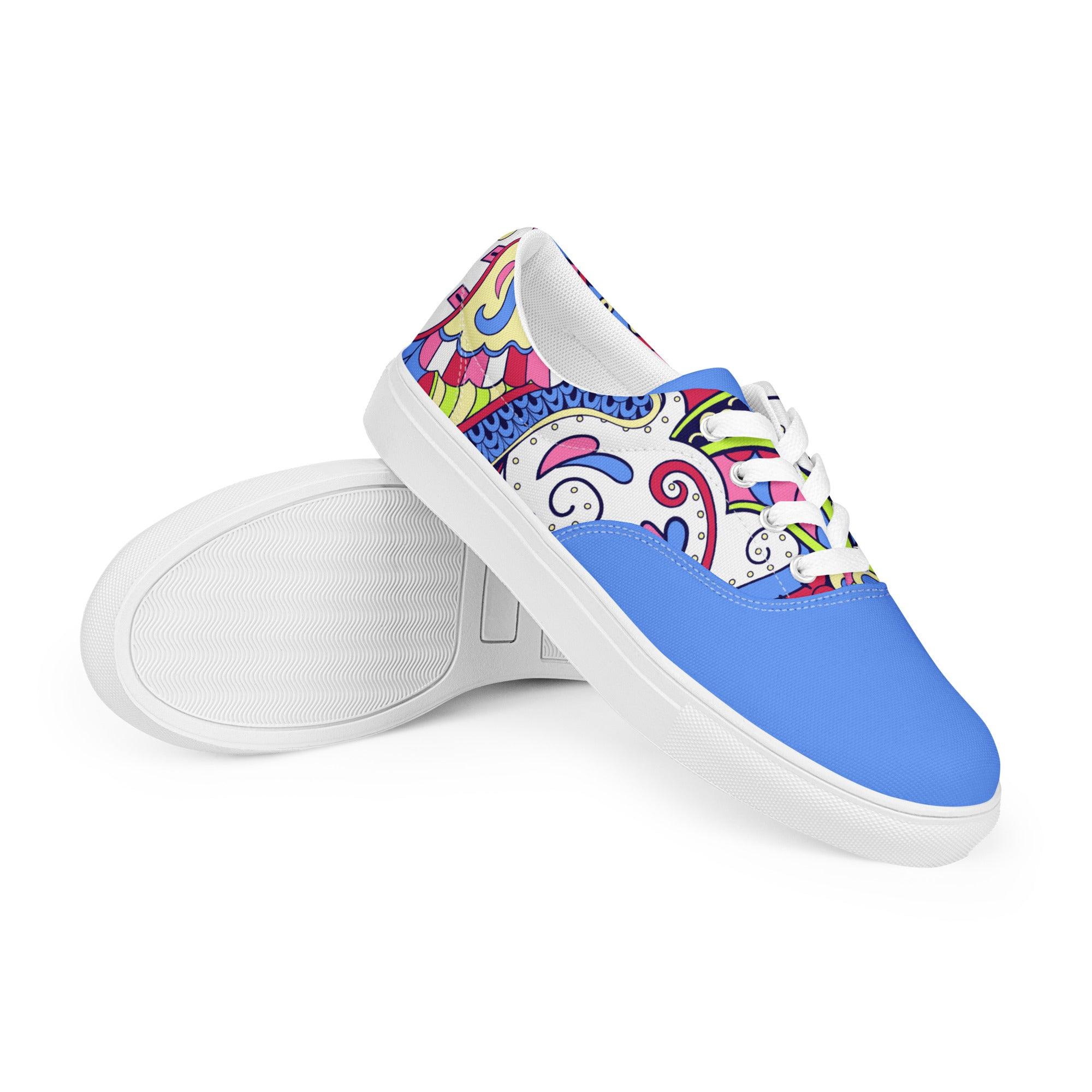 Sechia Mix Lace-up Canvas Sneakers - Blissfully Brand