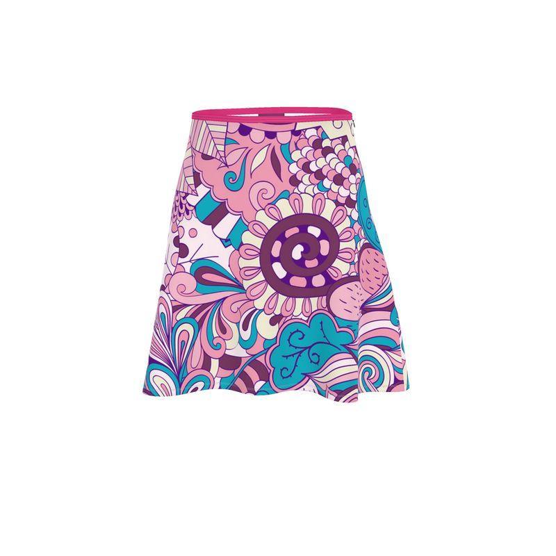 Antina Knee Length Skater Skirt - Blissfully Brand