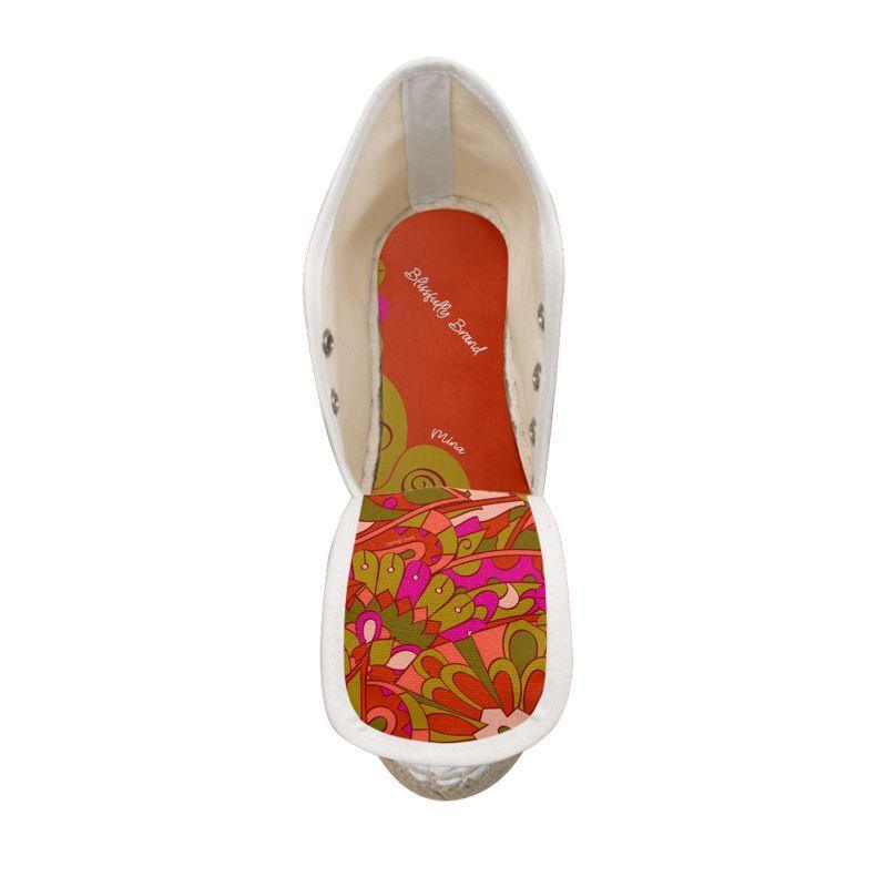 Mina Color Block Wedge Espadrilles - Blissfully Brand