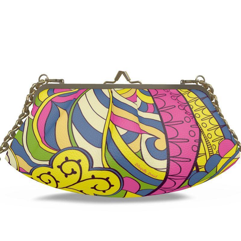 Suki Large Pleated Crossbody Leather Clutch - Blissfully Brand