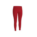 Unia Deep Red LYCRA® Mid-Rise Leggings - Blissfully Brand