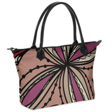 Unia Zip Top Leather Floral Tote & Shoulder Bag - Blissfully Brand
