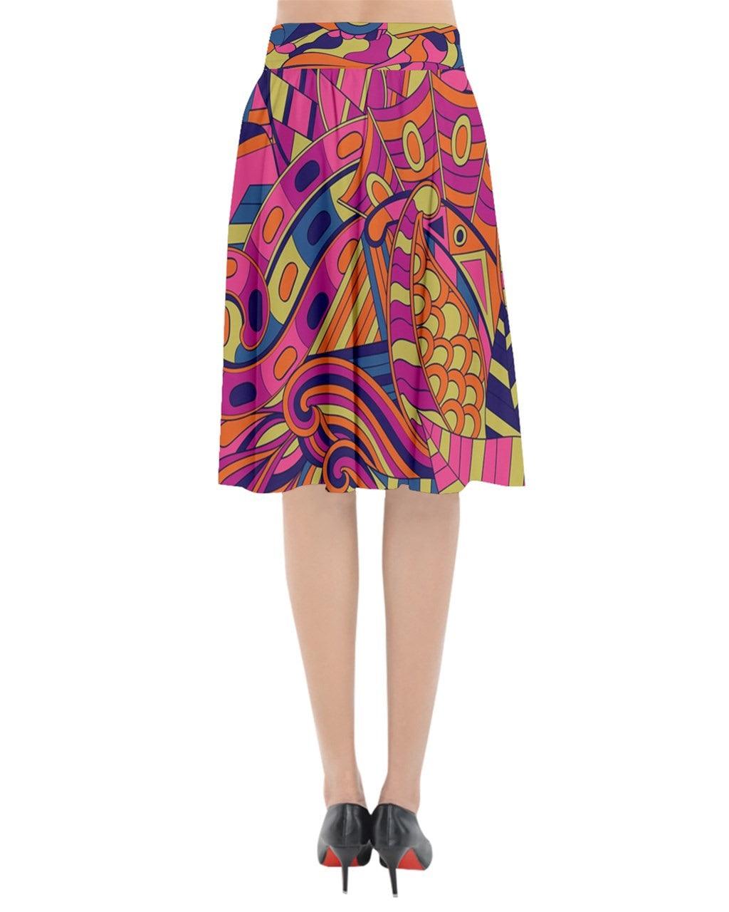 Lina Flared Midi Skirt - Blissfully Brand