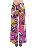 Ela High Waisted Palazzo Pants - Kaleidoscope Abstract Print