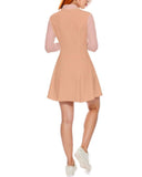 Keki Velour Color Block Flare Dress - Blissfully Brand