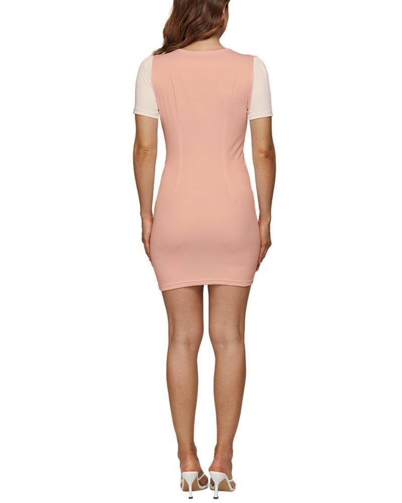 Keki Color Block Cap Sleeve Mini Dress - Blissfully Brand