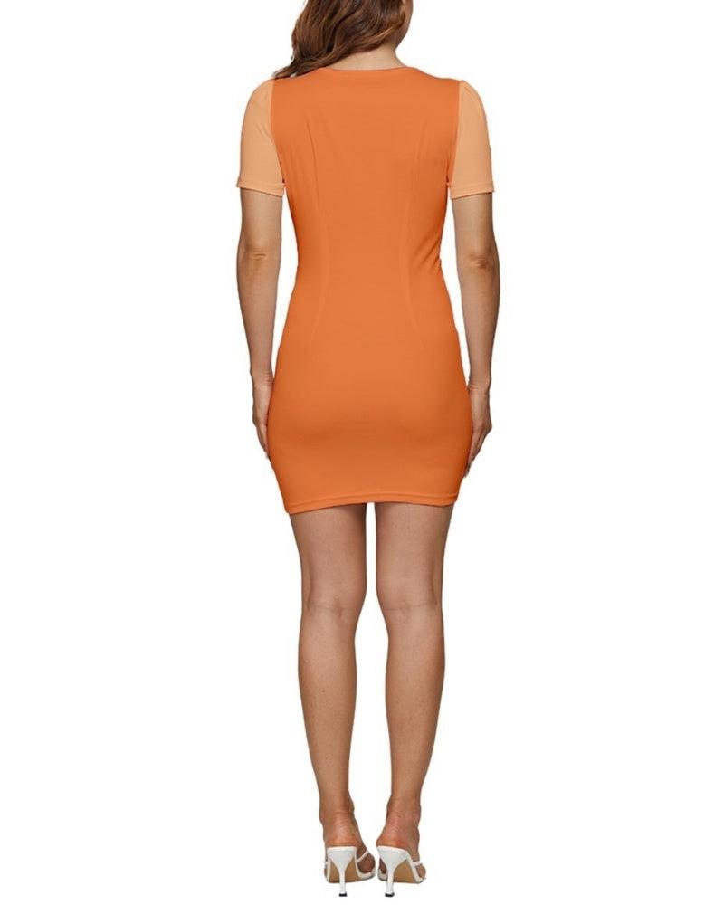 Taki Color Block Cap Sleeve Mini Dress - Blissfully Brand